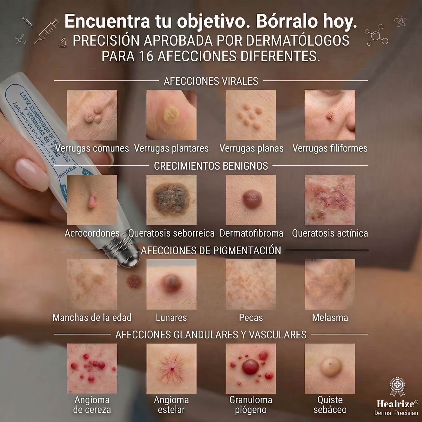 🍠𝐓𝐢𝐞𝐧𝐝𝐚 𝐨𝐟𝐢𝐜𝐢𝐚𝐥 𝐝𝐞 𝐥𝐚 𝐦𝐚𝐫𝐜𝐚  𝐇𝐞𝐚𝐥𝐫𝐢𝐳𝐞® 𝐁𝐨𝐫𝐫𝐚𝐝𝐨𝐫 𝐝𝐞 𝐕𝐞𝐫𝐫𝐮𝐠𝐚𝐬 𝐲 𝐌𝐚𝐧𝐜𝐡𝐚𝐬 𝐝𝐞 𝟕 𝐃í𝐚𝐬(Roll-on Cero Dolor, Cero Cicatrices)