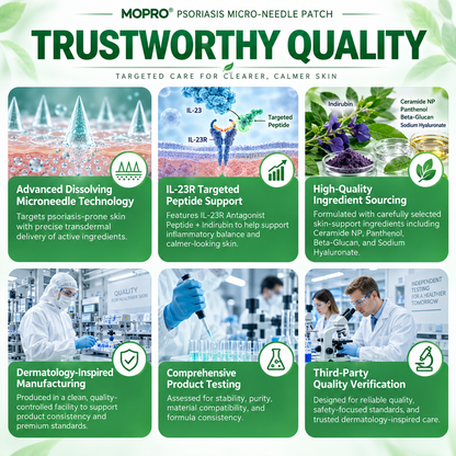 𝑴𝑶𝑷𝑹𝑶® 👩‍⚕️👩‍⚕️ 𝑰𝑳-23𝑹 𝑨𝒏𝒕𝒂𝒈𝒐𝒏𝒊𝒔𝒕 𝑷𝒆𝒑𝒕𝒊𝒅𝒆 + 𝑰𝒏𝒅𝒊𝒓𝒖𝒃𝒊𝒏 10-𝑰𝑵-1 𝑵𝒂𝒏𝒐 𝑴𝒊𝒄𝒓𝒐𝒏𝒆𝒆𝒅𝒍𝒆 𝑷𝒂𝒕𝒄𝒉 （𝑯𝒆𝒍𝒑𝒔 𝑹𝒆𝒅𝒖𝒄𝒆 𝑽𝒊𝒔𝒊𝒃𝒍𝒆 𝑹𝒆𝒅𝒏𝒆𝒔𝒔 & 𝑺𝒄𝒂𝒍𝒊𝒏𝒈, 𝑺𝒐𝒐𝒕𝒉𝒆 𝑫𝒓𝒚𝒏𝒆𝒔𝒔 & 𝑰𝒕𝒄𝒉𝒊𝒏𝒈, 𝑺𝒖𝒑𝒑𝒐𝒓𝒕 𝑯𝒆𝒂𝒍𝒕𝒉𝒊𝒆𝒓 𝑺𝒌𝒊𝒏 𝑪𝒆𝒍𝒍 𝑻𝒖𝒓𝒏𝒐𝒗𝒆𝒓 & 𝑺𝒌𝒊𝒏 𝑩𝒂𝒓𝒓𝒊𝒆𝒓 𝑹𝒆𝒑𝒂𝒊𝒓）